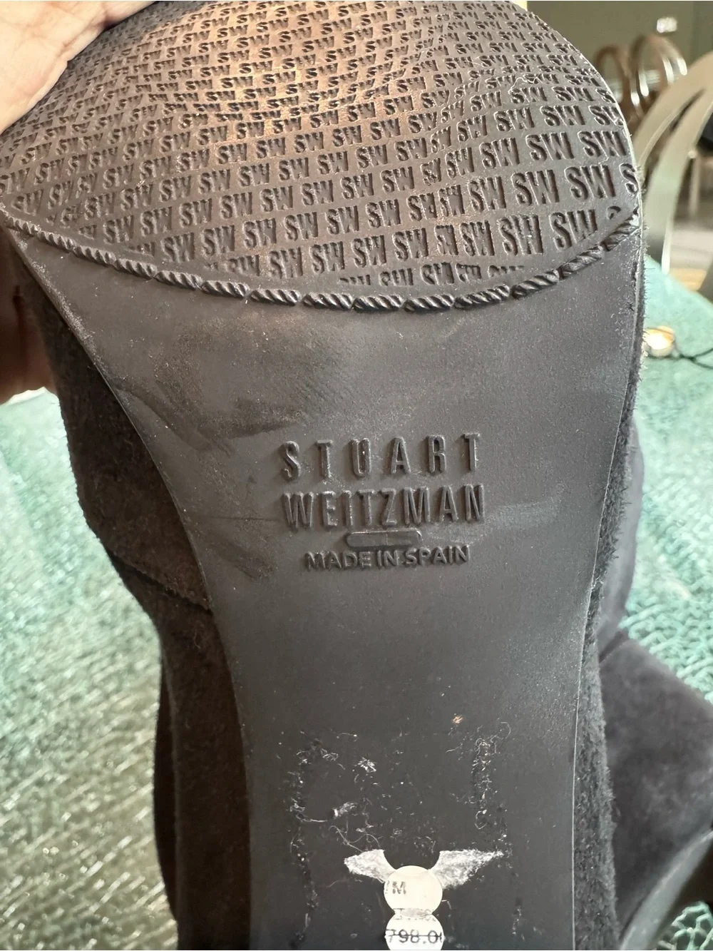 Stuart Weitzman‎ Women’s Over-the-Knee Black Suede Boots 10 M